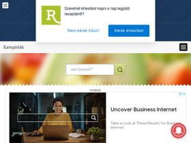 'receptneked.hu' screenshot