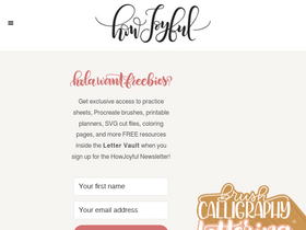 'howjoyful.com' screenshot