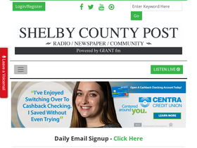 'shelbycountypost.com' screenshot
