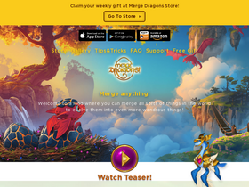 'mergedragons.com' screenshot