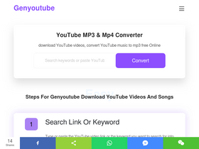 'genyoutube.online' screenshot