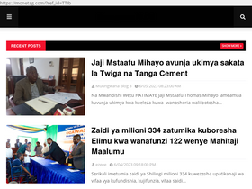 'muungwana.co.tz' screenshot