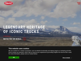 'peterbilt.com' screenshot