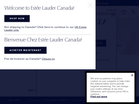 'esteelauder.ca' screenshot