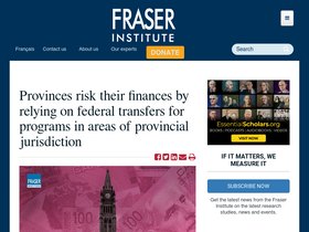 'fraserinstitute.org' screenshot
