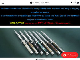 'tacticalelements.com' screenshot