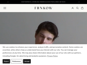 frnkow.com homepage screenshot