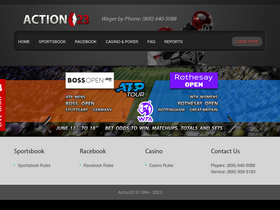 'action23.ag' screenshot