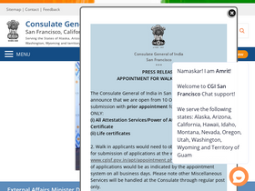 'cgisf.gov.in' screenshot
