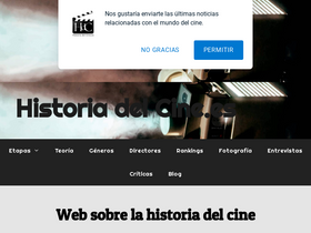 'historiadelcine.es' screenshot