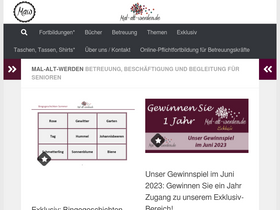 'mal-alt-werden.de' screenshot