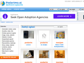 'podarimo.si' screenshot