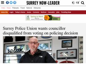 'surreynowleader.com' screenshot