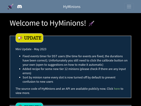 'hyminions.herokuapp.com' screenshot