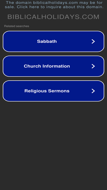 biblicalholidays.com