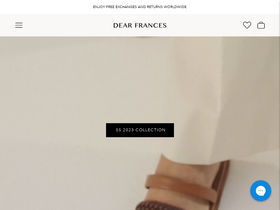 'dearfrances.com' screenshot