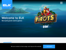 'elk-studios.com' screenshot