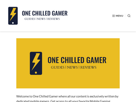 'onechilledgamer.com' screenshot