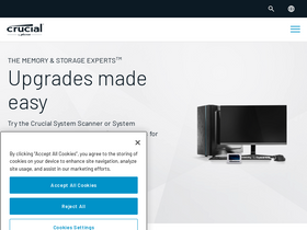 'crucial.in' screenshot