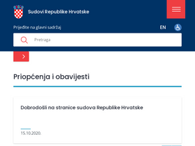 'sudovi.hr' screenshot