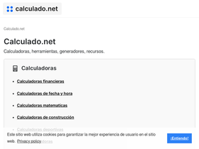 'calculado.net' screenshot