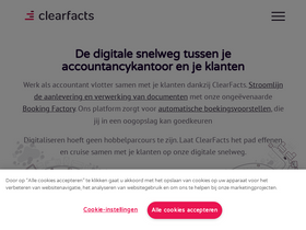 'clearfacts.be' screenshot