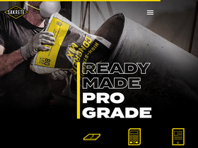 'sakrete.com' screenshot