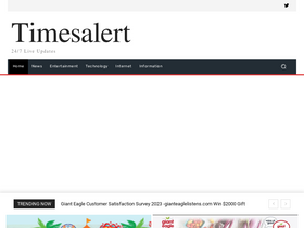 'timesalert.com' screenshot
