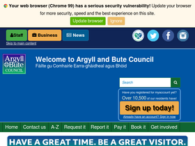 'argyll-bute.gov.uk' screenshot