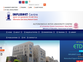 'infoport.inflibnet.ac.in' screenshot