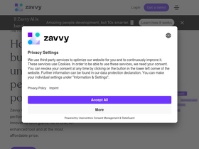 'zavvy.io' screenshot