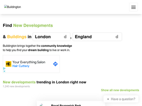 'buildington.co.uk' screenshot