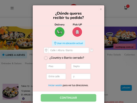 'sushipop.com.ar' screenshot