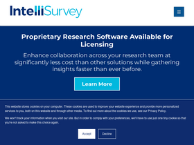 'intellisurvey.com' screenshot