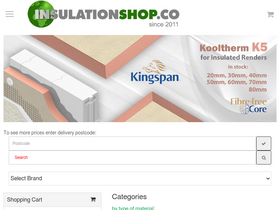 'insulationshop.co' screenshot