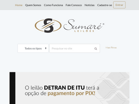 'sumareleiloes.com.br' screenshot