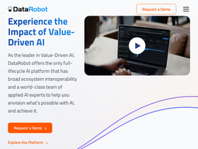 'datarobot.com' screenshot