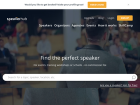 'speakerhub.com' screenshot