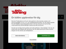 'aktivtraning.se' screenshot