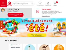 'auchan.sn' screenshot