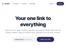 'snapto.link' screenshot