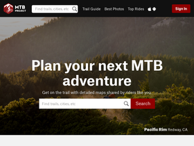 'mtbproject.com' screenshot