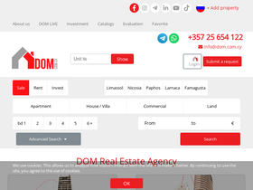 'dom.com.cy' screenshot