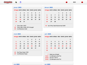'tanggalan.com' screenshot
