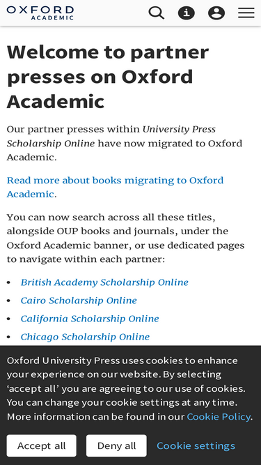 universitypressscholarship.com