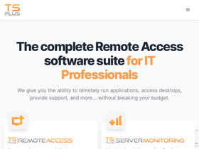 'tsplus.net' screenshot
