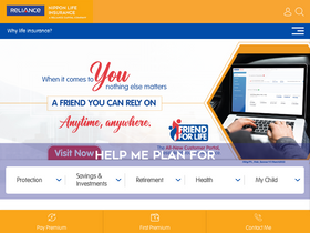 'reliancenipponlife.com' screenshot
