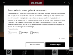 'miele.nl' screenshot
