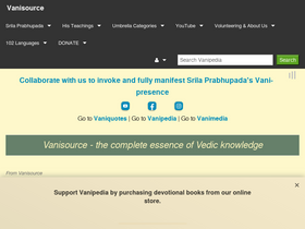 'vanisource.org' screenshot