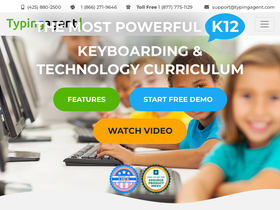 'typingagent.com' screenshot